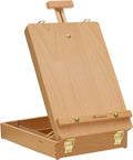 Tabletop Art Easel for Painting, Wooden Sketchbox, Portable Desktop Easel