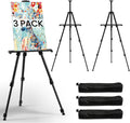17-66 Inch Adjustable Art Easel Stand for Painting and Sign, Black