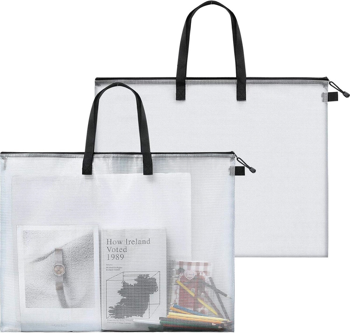 Outus 1 Pcs 19 x 25 Inches Art Portfolio Case Poster Storage Bags, Black