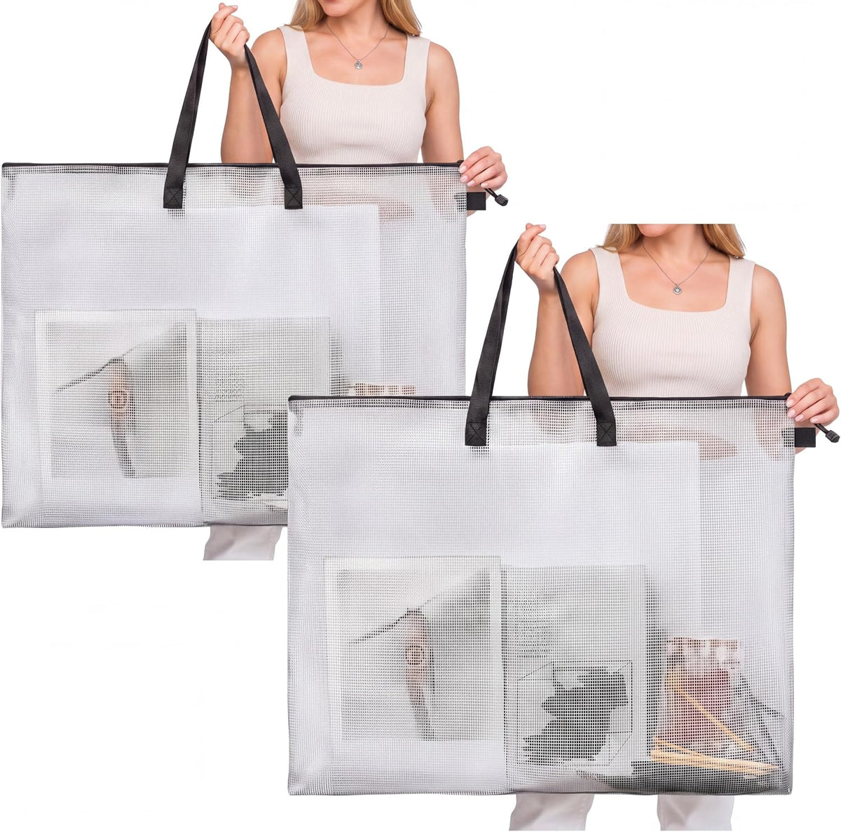 Outus 1 Pcs 19 x 25 Inches Art Portfolio Case Poster Storage Bags, Black